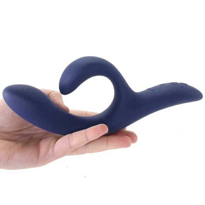Vibrators WeVibe Nova 2 Rechargeable Flexible Silicone Rabbit Vibrator Midnight Blue Nalpac