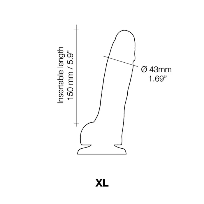 Strap On Me Sliding Skin XL Realistic Dildo Strap On Me Female Sex Toys