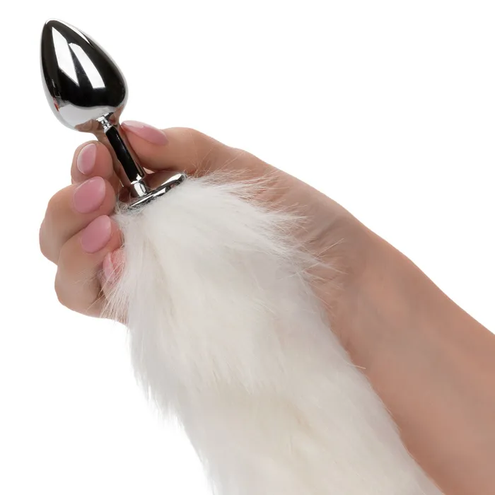 Anal CalExotics CalExotics Running Wild White Tail Plug Anal CalExotics CalExotics Running Wild White Tail Plug