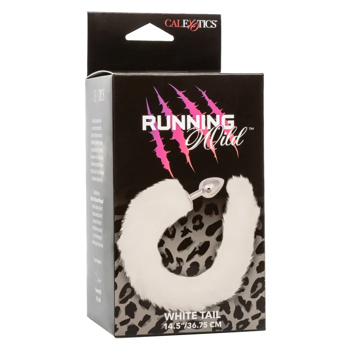 Anal CalExotics CalExotics Running Wild White Tail Plug Anal CalExotics CalExotics Running Wild White Tail Plug