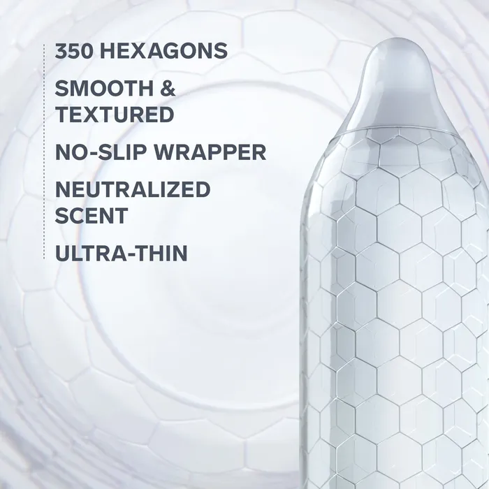 Male Sex Toys Lelo HEX Respect XL Condoms 3 Pack Lelo