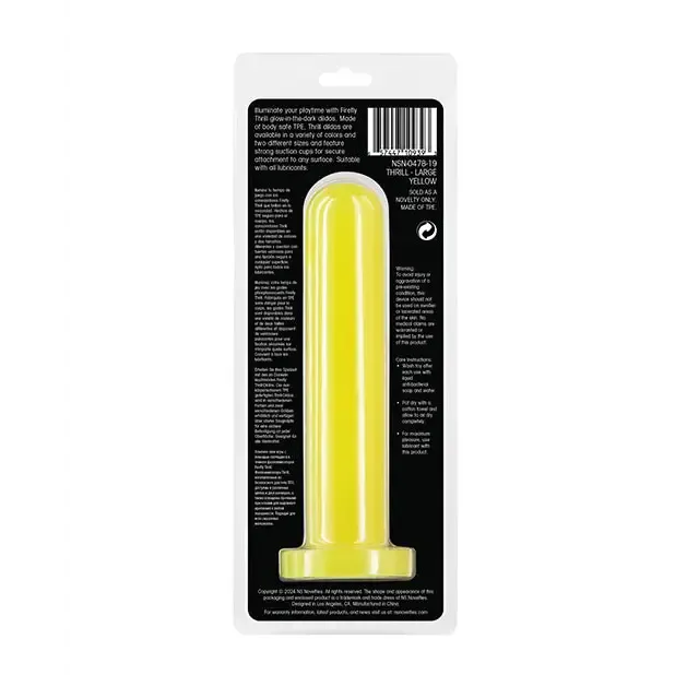 New Sensations Novelties Inc Firefly Thrill Yellow Large Male Sex Toys