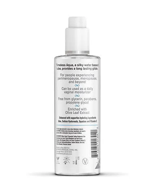 Lubricants Wicked Sensual Care Wicked Sensual Care Simply Timeless Aqua Water Based Lubricant 4 Oz