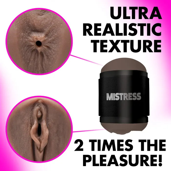 Male Sex Toys Mistress Mistress Double Shot Pussy Ass Stroker Dark
