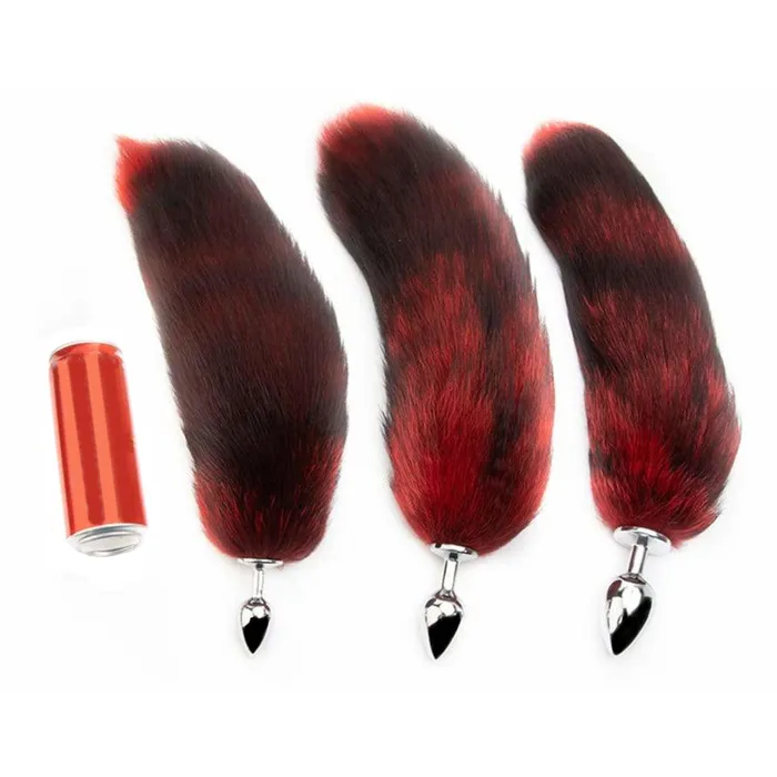 Anal Love Plugs Red Wolf Metal Tail Plug 16 Anal Love Plugs Red Wolf Metal Tail Plug 16
