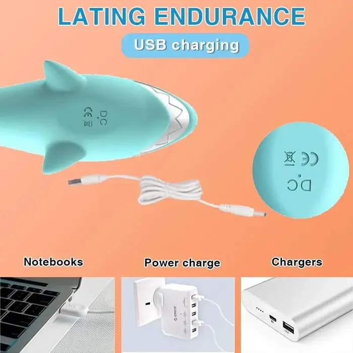 Female Sex Toys Shark Dual Vibrator Inyarose