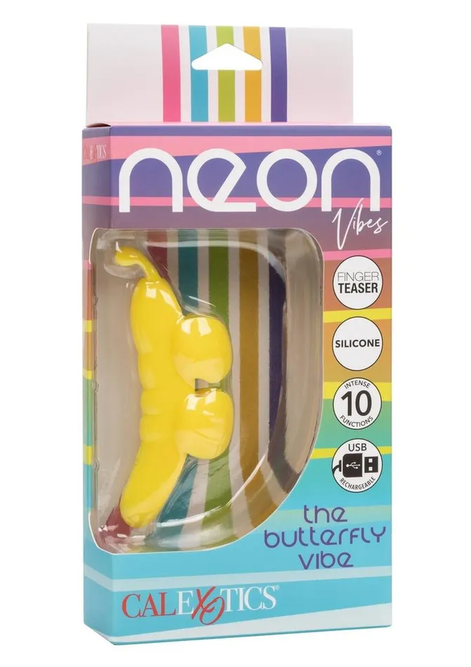 Neon Vibes Neon Vibes The Butterfly Vibe Rechargeable Silicone Finger Teaser Female Sex Toys