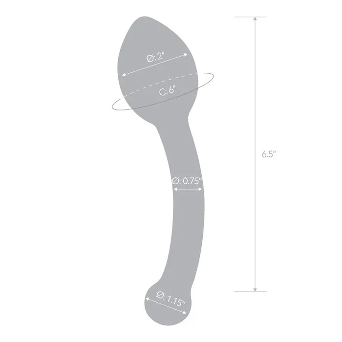 Gls Anal Pure Indulgence Curved Anal Slider