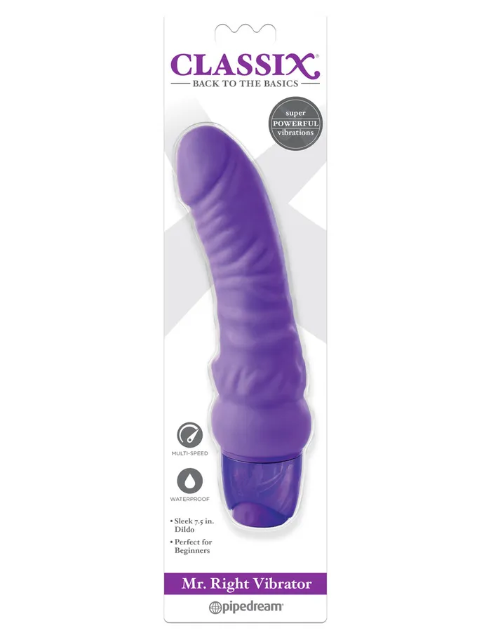 Pipedream Vibrators Mr Right Vibrator Purple Pipedream Vibrators Mr Right Vibrator Purple