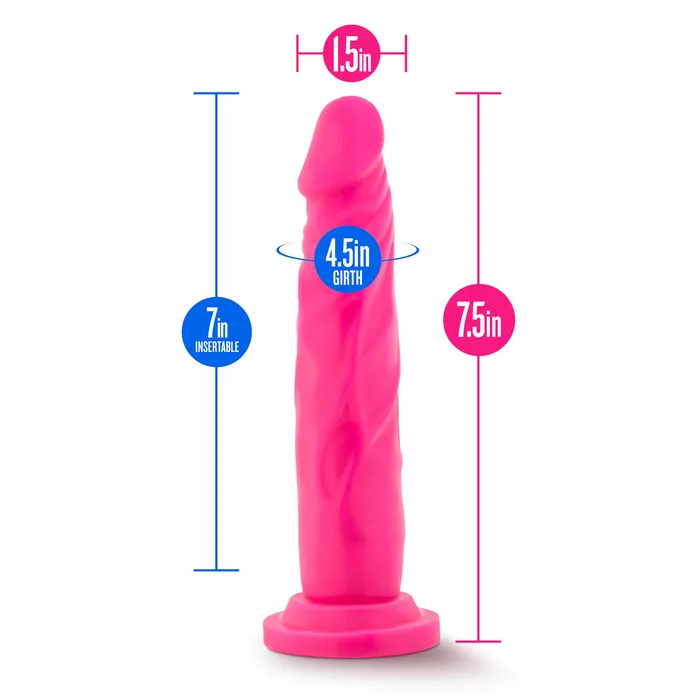The Toolshed AU Dildos Neo Dual Density Cock Neon 75in Pink